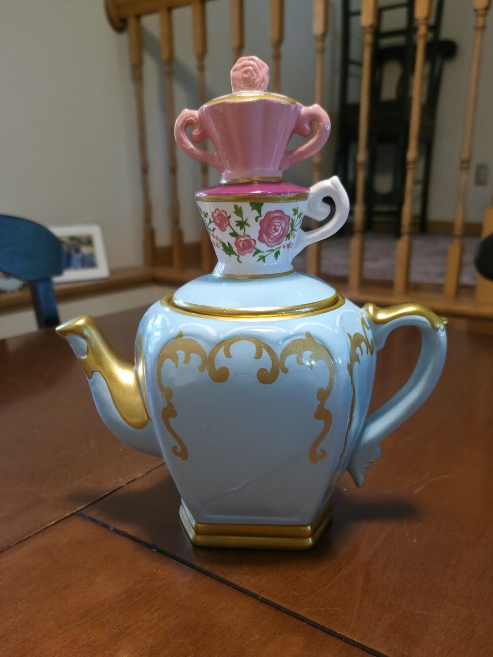 Disney's Alice in Wonderland Thru the Looking Glass David's Cookies Teapot Jar
